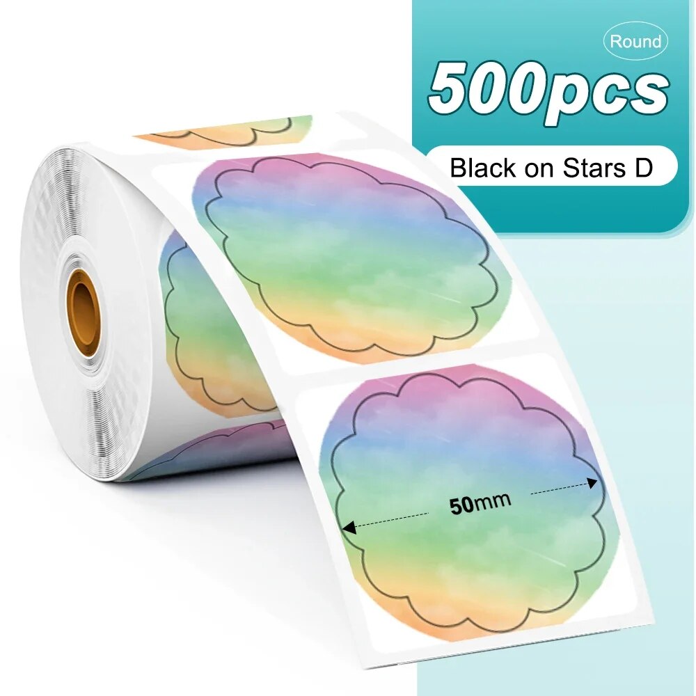 Phomemo PM241 Shipping Printer Label Sticker Round Paper Square Label ...