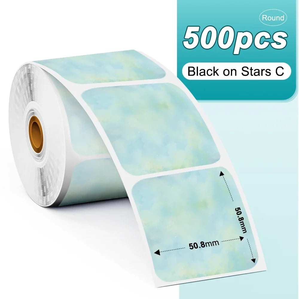 Phomemo PM241 Shipping Printer Label Sticker Round Paper Square Label