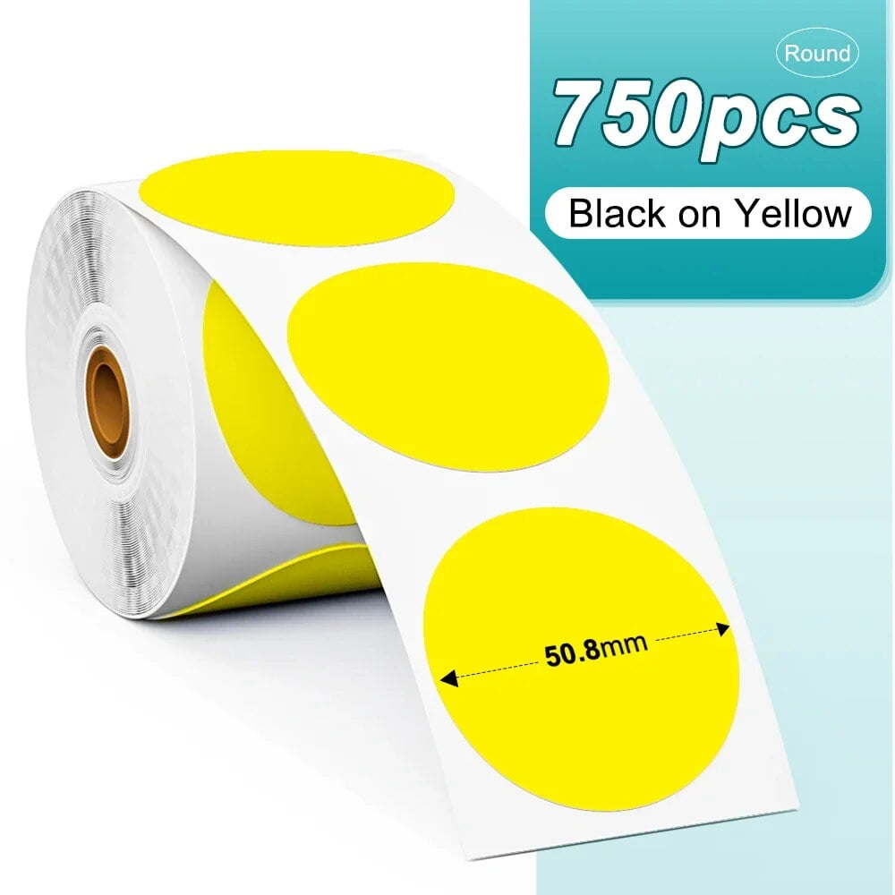 Phomemo PM241 Shipping Printer Label Sticker Round Paper Square Label ...