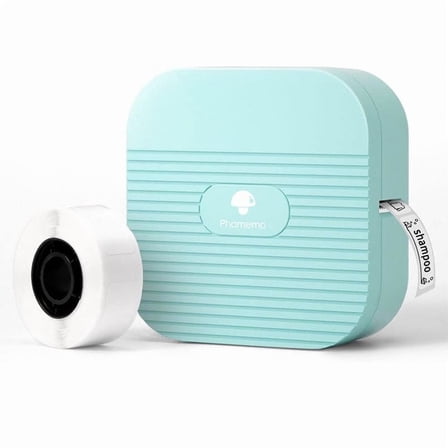Phomemo Q31 Experience Effortless Labeling with the Mini Bluetooth Portable Sticker Printer - Inkless Thermal Printing for Professional Results Easy to Use Compatible with iOS/Android(Green)