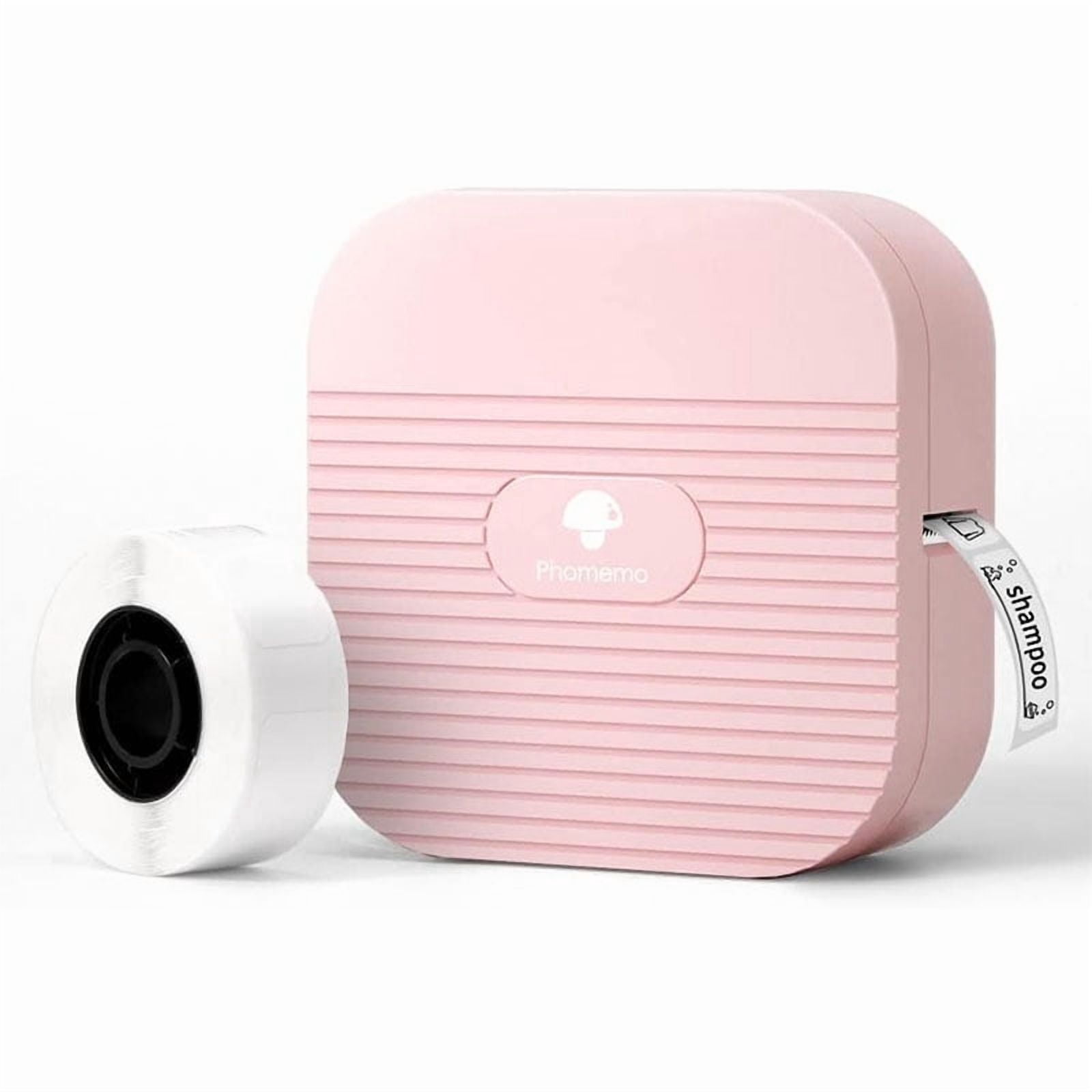 Phomemo Q31 Experience Effortless Labeling with the Mini Bluetooth Portable Sticker Printer - Inkless Thermal Printing for Professional Results Easy to Use Compatible with iOS/Android（Pink）