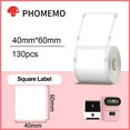 thumbnail image 1 of Phomemo Self-Adhesive Labels Paper for Phomemo M110 M220 Label Printer Waterproof Identification Tag Jewelry Tag Thermal Sticker Square 40x60mm, 1 of 6
