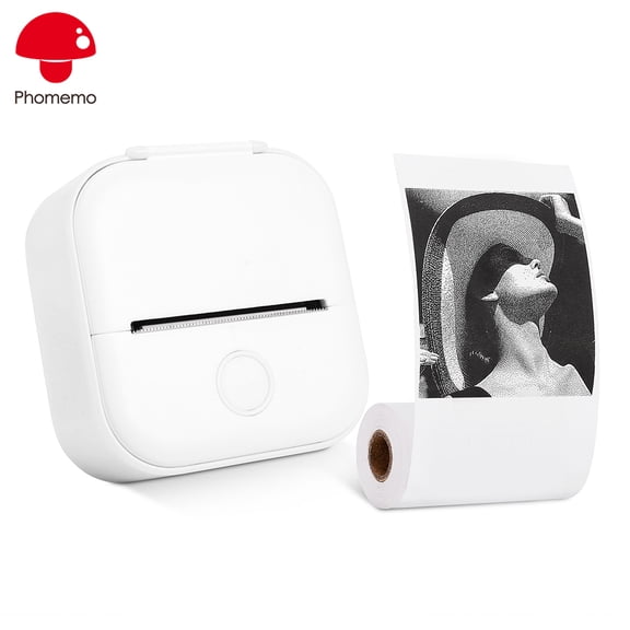 Phomemo T02 Mini Pocket Thermal Printer Wireless Bluetooth Photo Memo Wrong Question Printing White Machine