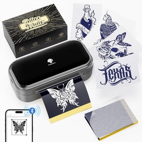 Phomemo TP31 Tattoo Stencil Printer - Mini Bluetooth Stencil Printer with 30pcs Transfer Paper, Wireless Tattoo Machine Printer for Beginners & Artists, Works with Smartphone Tablet PC