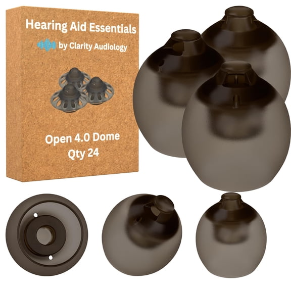 Phonak 4.0 Style Vented Domes – Vented Hearing Aid Domes – Size M (9mm = 0.35in)- Qty 24 - Phonak Hearing Aid Accessories- Phonak Hearing Aid Domes