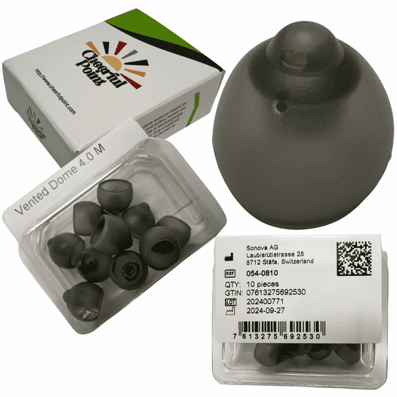 Cheerful Point, Vented V4.0 Medium Hearing Aid Domes, 10 Pack - Walmart.com