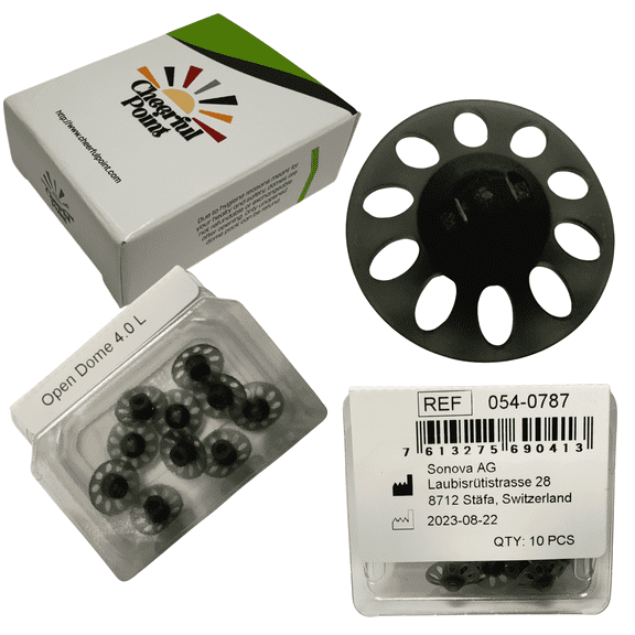 Phonak 4.0 Open hearing aid domes, Large size (0.43 inch=11 mm), 10 domes in 1 pack, Hearing aid domes manufactured by Sonova (OEM)