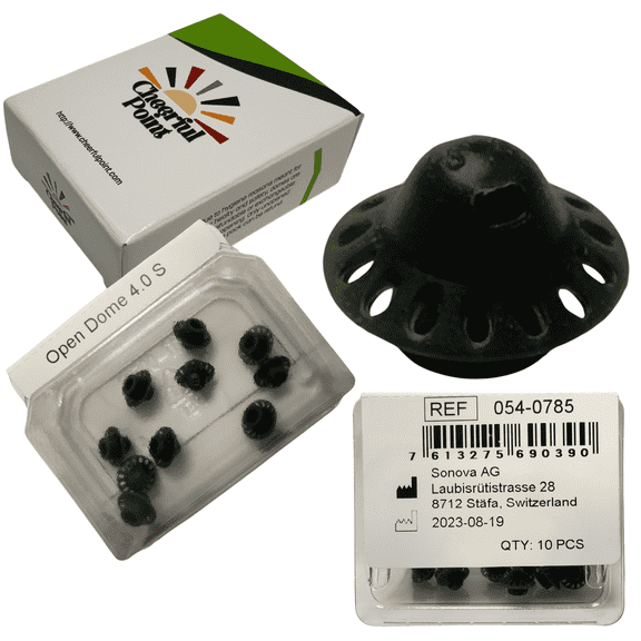Phonak 4.0 Open hearing aid domes, Small size (0.29 inch=7.5 mm), 10 domes in 1 pack, Hearing aid domes manufactured by Sonova (OEM)