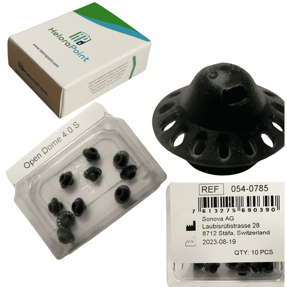 Phonak Open Hearing Aid Domes 4.0 – Small Size (S) – 10-Pack – Compatible with Marvel, Paradise, Lumity RIC Devices – Original Phonak Replacement Tips