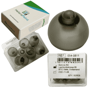 Phonak Vented Hearing Aid Domes 4.0   Large Size 0.43 inch=11 mm, 10 domes in 1 pack, Hearing aid domes manufactured by Sonova