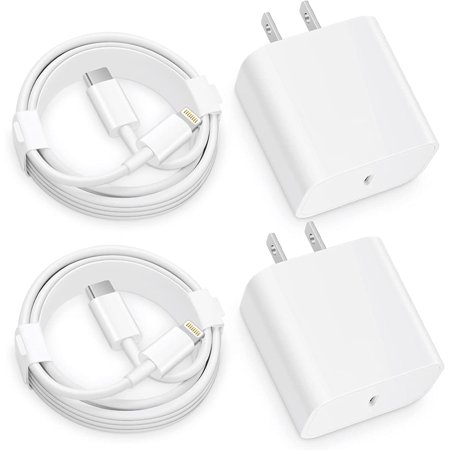 Phone 12 13 14 Fast Charger, 2-Pack 20W PD Type C Charger with 6FT USB-C Charging Cable Compatible with Phone 14 13 12 11 Pro Max/Pro/Plus/Xs/XR/X