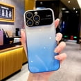 thumbnail image 1 of for Phone 14 Pro Max Case Gradient Crystal Case, Wide Lens Camera Protection Clear Back Cover with Screen Protector Shockproof Cover for Girls Women -Blue, 1 of 11