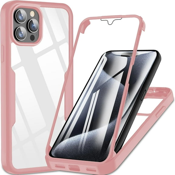 for Phone 15 Pro case Clear Case 360° Full Body Protective Shockproof Anti-Scratch Phone Case Cover for15 Pro case 5G Slilcone TPU Slim Fit Thin for Phone 15 Pro Phone case