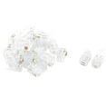 thumbnail image 1 of Phone 4P4C RJ9 Telephone Cable End Adapter Connector Plug Clear 22pcs, 1 of 2