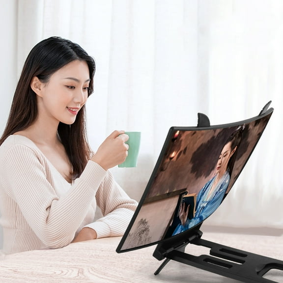 Phone Amplifier 10 inch Multi-function Large Screen Tablet Screen Magnifier for Cell Phone,Black