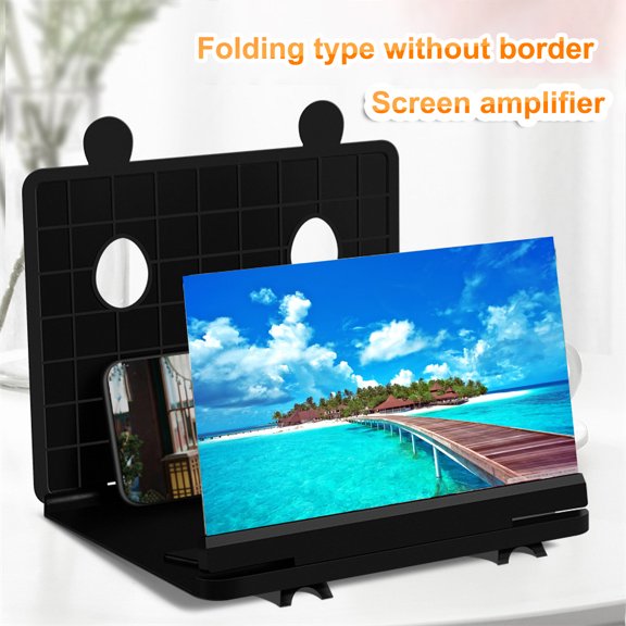 Phone Amplifier 10 inch Panda Shape Large Screen Tablet Screen Magnifier for Cell Phone,Black