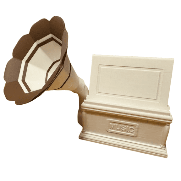 Phone Amplifier Passive Speaker, 3D Printed Phone Amp, Phone Speaker Amplifier, Phone Sound Enhancer for Mobile Phone, Cell Phone, Phonograph Phone Stand, Retro Vintage, Not Charging Required