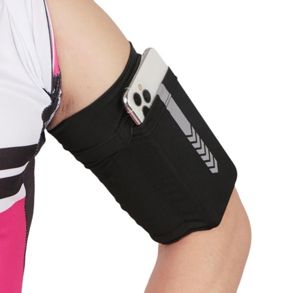 KARLSITEK Arm Band Sleeve Holder Pouch Case Strap Fits Walking Jumping Exercise Workout Training