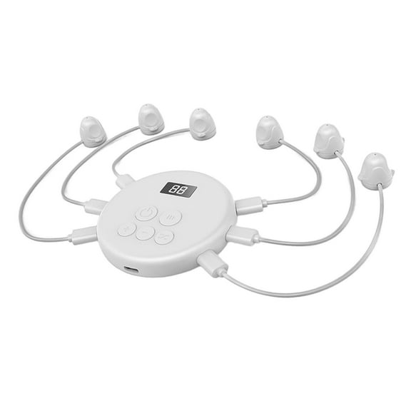 Phone Auto Tapper, 6 Adjustable Speed ,Digital Display Bionic Automatic Phone Screen Tapper for Games Shopping Give A Apps Smart Phone , White