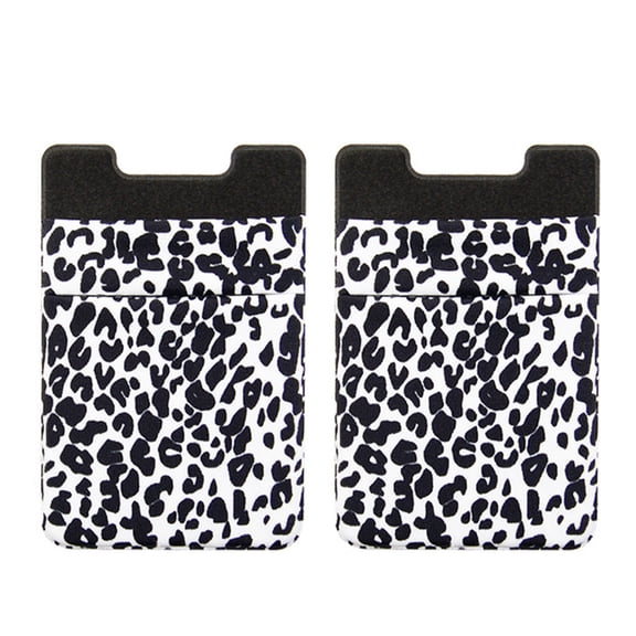 Phone Back Adhesive Wallet 2 Layer Storage For Cards Money Cellphone Back On Card Holder Wallet Case