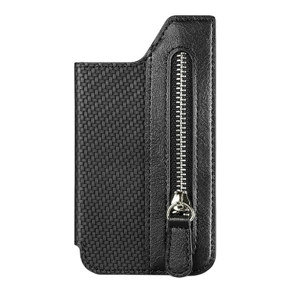 Phone Back Card Holder, Multi Slot Flipping Wallet Case With Zipper For Back of Phone, Stick on Mobile Phone Grip Case For School, Home, Office, Travel