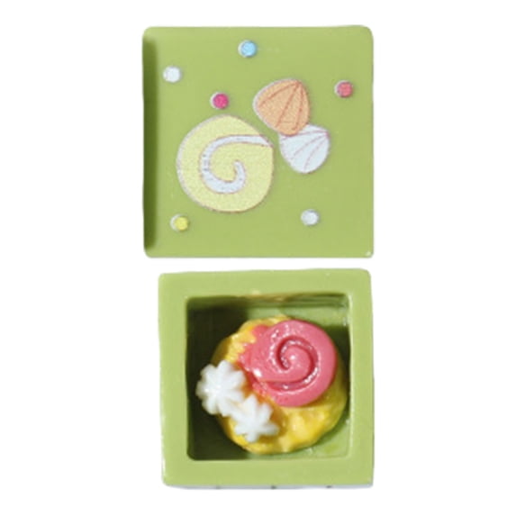 Phone Back Shell Case DIY Decoration 3D Cake Box Model Ornament for Phone Cover