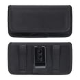 thumbnail image 1 of Phone Belt Holder Case for 5.5" Cell Phones, Horizontal Oxford Phone Belt Pouch, Black, 1 of 4