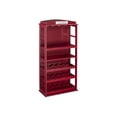 thumbnail image 1 of Phone Booth Bar Cabinet w/ Wine Storage - Rich Burgundy Red, 1 of 10