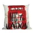 thumbnail image 1 of Phone Booth | London | Pillow Cover | Throw Pillow | Home Decor | Gift Idea | Happy Birthday | Gifts for Travelers | Creative Memories, 1 of 2