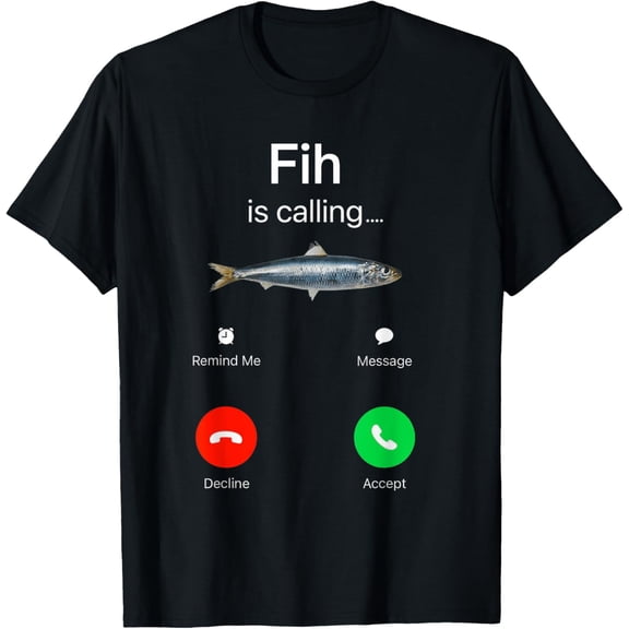 Phone Call Fish T-Shirt tee