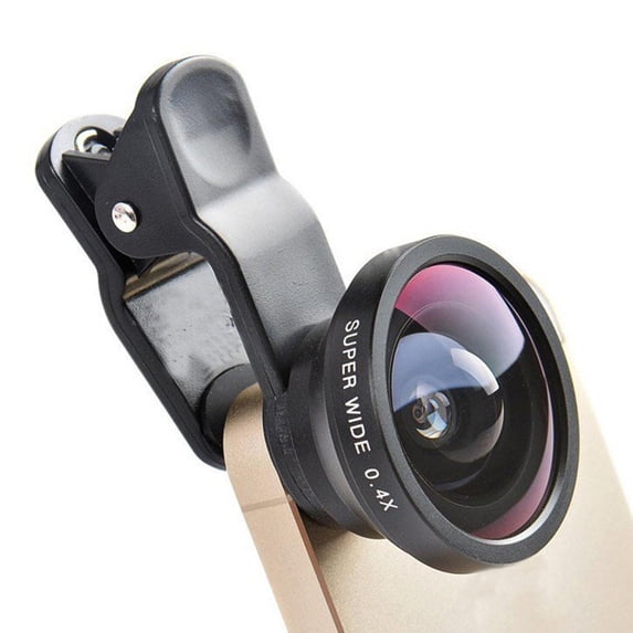 Phone Camera Lens, 0 4X Portable Phone Lens, Excellent Light Transmission, Clip Cell Phone Lens Compatible with Most Phones, Tablet