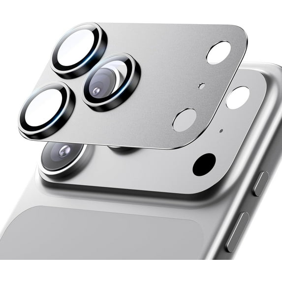 Phone Camera Lens Protector Compatible with iPhone 17 Pro Strong Adsorption 9H+ Tempered Glass Camera Screen Full Protective Cover Case Friendly