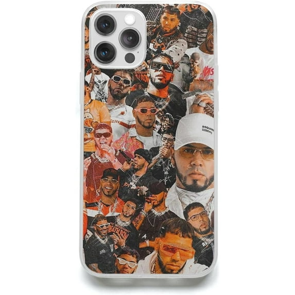 Phone Case Anuel Plus Aa Max Collage Pro Waterproof 15 Series Multicolor Compatible with iPhone XR 6.1 Inch