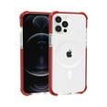thumbnail image 1 of Phone Case for Apple iPhone 12 Pro Max Hybrid Acrylic Transparent Hard TPU Color Frame Bumper Compatible with MagSafe Cover fit iPhone 12 Pro Max - Clear / Red, 1 of 1