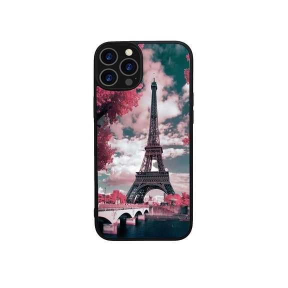 Phone Case for Apple iPhone 14 Pro Max Hybrid Print Design Vintage Pattern Fashion Rubber Hard PC TPU Shockproof Slim Fit Frame Cover [ DAY IN PARIS ]