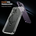 thumbnail image 1 of Phone Case for Apple iPhone 15 Pro (6.1") Magnetic Hybrid Compatible with MagSafe High Quality Full Raised Camera Lens Protection Cover [ Clear + Black ], 1 of 8