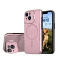 thumbnail image 1 of Phone Case for Apple iPhone 15 Pro Max (6.7") Hybrid Case with MagSafe Compatible Wireless Charging, Full Camera Protection & Stand Cover [ Rose Gold ], 1 of 8