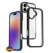 Phone Case Cover for Apple iPhone 17 Crystal HD Clear Back Hybrid Case TPU Bumper Frame Slim Shockproof Hard Defender Black