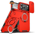 thumbnail image 1 of Phone Case for Apple iPhone 17 Pro Hybrid Case with 360° Magnetic Ring Stand, Camera Slide Protector & Compatible with MagSafe Cover Fit for Apple iPhone 17 Pro (6.3") (Red), 1 of 7