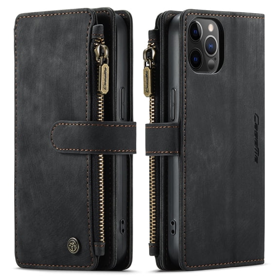 Phone Case Applicable FOR IPhone12Pro Mobile Phone Case Apple 15 Plug-in Card Leather Case New 12mini Retro Flip Wallet