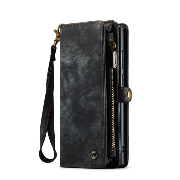 Phone Case Applicable FOR S24Ultra Flip Phone Case New S23 Zipper Wallet A15 Mobile Phone Leather Case Magnetic Suction Multi-function