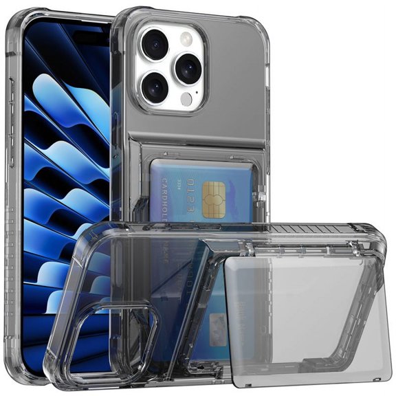Phone Case Applicable FOR iPhone16 Transparent Flip Card Mobile Phone Case 15ProMax All-inclusive Anti-drop Apple 14 Protective Case 3