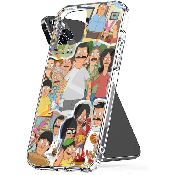 Phone Case Bobs Xr Burgers 12 Collage 13 7 8 X 11 Pro Max Se 2020 14 Accessories Scratch Waterproof Transparent Compatible with iPhone 11 Pro Max 6.5 Inch