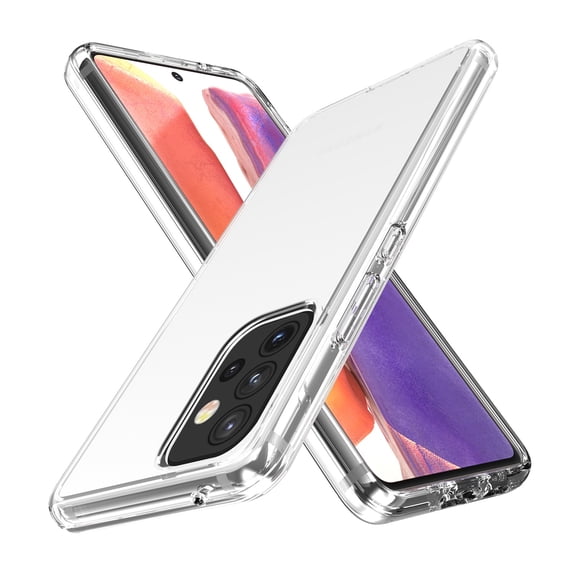 Phone Case Compatible with Galaxy A53 5G, Flexible Crystal Clear Ultra Slim Cases Soft TPU Cover Full Protective Bumper Scratch-Resistant Case Cover for Samsung A53 5G, White