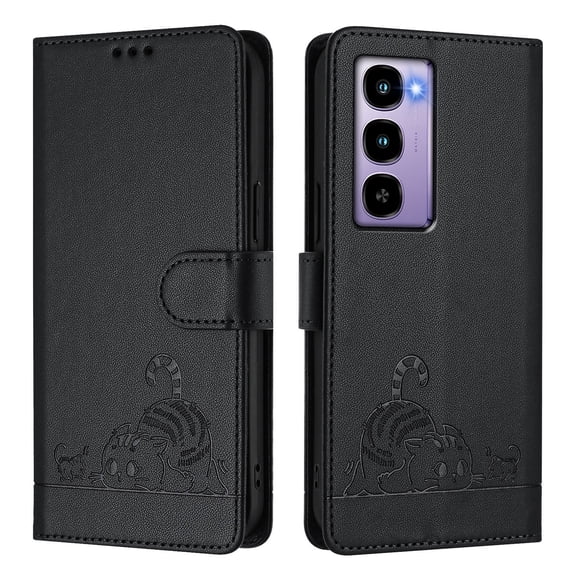 Phone Case Compatible with ITEL CITY 100 with Kickstand,Card Slots,Silicone Bumper,Shockproof,Flip Wallet Leather Protective Cover for ITEL CITY 100,S3