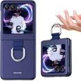 thumbnail image 1 of Phone Case Compatible with Motorola Razr+/ Motorola Moto Razr Plus 2023 with Ring, Shockproof Protective Phone Case Cover for Motorola Razr 40 Ultra QHZH-Royal Blue, 1 of 12