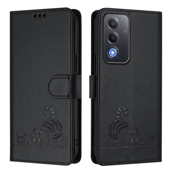 Phone Case Compatible with OPPO A5 5G/A3 PRO 5G Overseas/OPPO A3 PRO 5G India/OPPO A80 5G Europe/OPPO K12X 5G Overseas with Kickstand,Card Slots,Silicone Bumper,Flip Wallet Leather Cover,S3