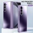thumbnail image 1 of Phone Case Compatible for Samsung Galaxy Z Fold 6, PC Bumper, Ultra-Thin Lightweight Free Folding Shell, Anti-Fingerprint Shockproof Protective Cover Case for Galaxy Z Fold 6,Purple, 1 of 7