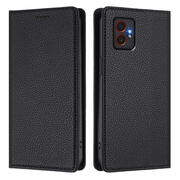 Phone Case Compatible With Samsung Xcover 7 Pro Case,Flip Wallet Leather Phone Case with [3 Card Slots] [Kickstand] [RFID Blocking] Magnetic Cover-B4