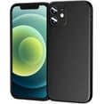 thumbnail image 1 of Phone Case Compatible for iPhone 12 Mini 5.4 Inch, Slim Fit Cases Soft TPU Bumper Protective Cover, Black, 1 of 10